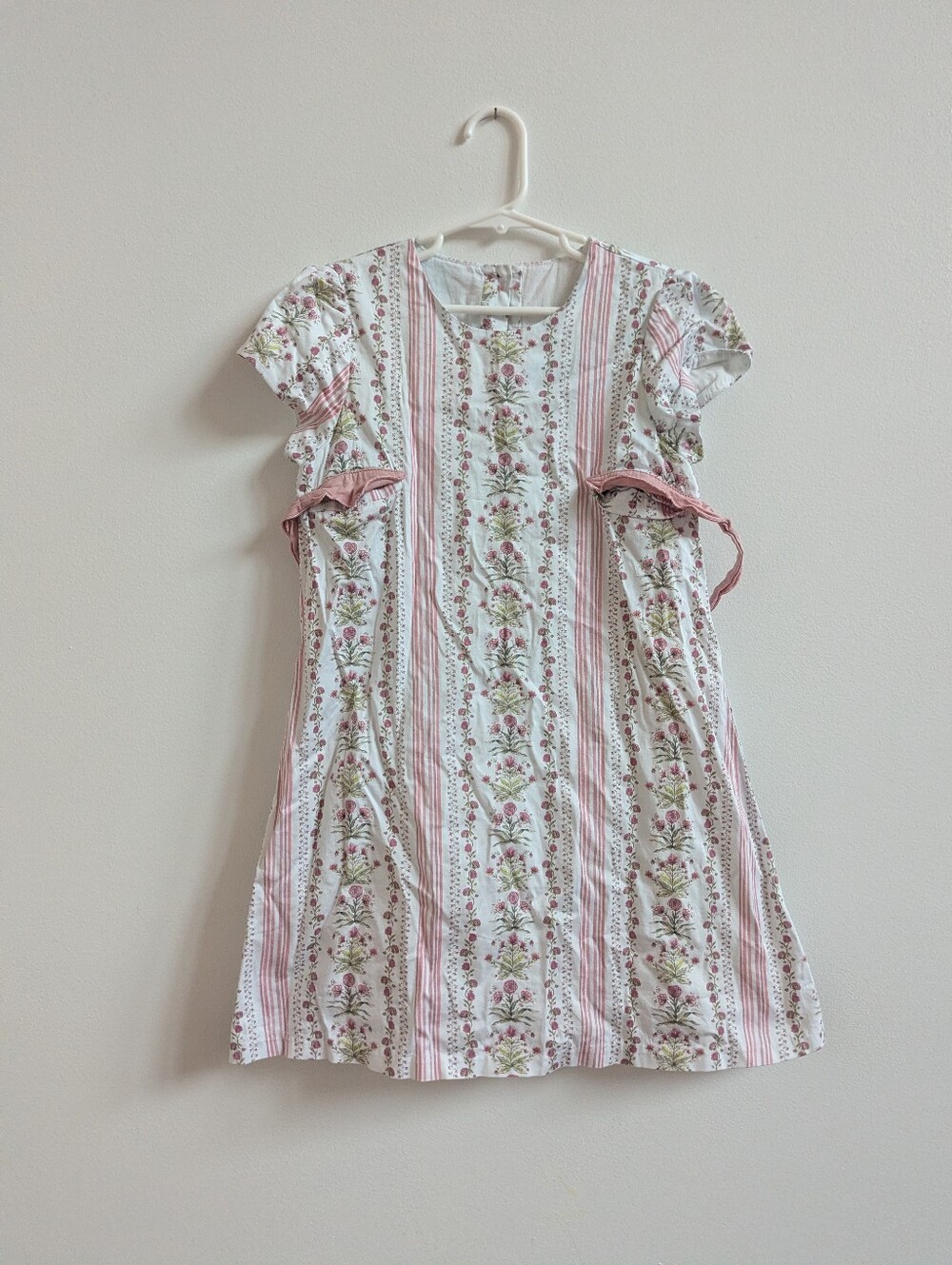 Dondolo Girls 10y Pink Floral Cottagecore Boutique Dress
